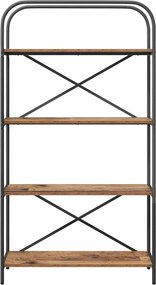 vidaXL Ράφι Βιβλίων 4 επιπέδων 80 x 30 x 146 εκ Επεξεργασμένο ξύλο