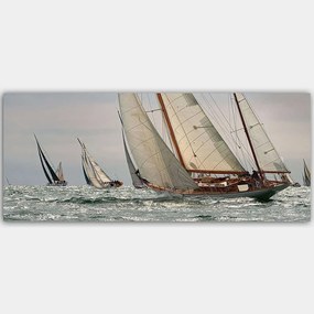 Πίνακας Καμβάς 451ERN1523 120x50cm Multi Wallity Οριζόντιοι Ξύλο, Καμβάς
