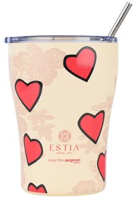 Θερμός-Ποτήρι Ανοξείδωτο Coffee Mug Tender Lace Save The Aegean 350ml-9x13εκ. Estia 01-31817