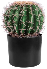 GloboStar® Artificial Garden FEROCACTUS 20092 Τεχνητό Διακοσμητικό Φυτό Φερόκακτος Υ26cm