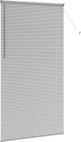 vidaXL Βενετσιάνικες Ρόδες Ασημί 220 x 120 εκ Αλουμίνιο