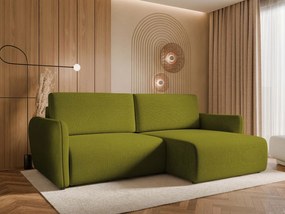 Γωνιακός καναπές Goya Slim-Prasino