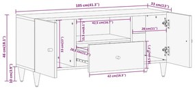 ΈΠΙΠΛΟ ΤΗΛΕΟΡΑΣΗΣ 105 X 33 X 46 ΕΚ. ΑΠΟ ΜΑΣΙΦ ΞΥΛΟ ΜΑΝΓΚΟ 358262