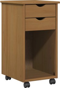 vidaXL Κινητό Ντουλάπι 34 x 39 x 65,5 cm Στερεό πεύκο Μέλι Καφέ