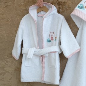 Βρεφικό Μπουρνούζι Nima Baby Hello Baby Λευκό Νο1-2