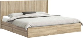 vidaXL Καλάθι με αποθήκη και κεφαλάρι Sonoma Δρυς 180 x 200 cm