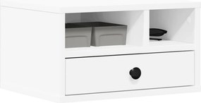 vidaXL Βάση Εκτυπωτή Λευκή 40x32x22,5 εκ. από Επεξεργασμένο Ξύλο