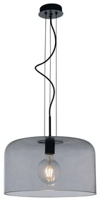 Φωτιστικό Οροφής Gibus I-GIBUS-S40 GR 1xE27 Φ40cm 150cm Fume Luce Ambiente Design Glass
