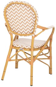 ΠΟΛΥΘΡΟΝΑ ΑΛΟΥΜΙΝΙΟΥ BAMBOO LOOK ΦΥΣΙΚΟ - ΛΕΥΚΟ HM5928.03 55x58x95 εκ.