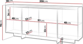 Μπουφές Japandi-Kafe