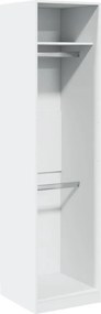 vidaXL Ντουλάπα Λευκή 50 x 50 x 200 εκ. από Επεξ. Ξύλο