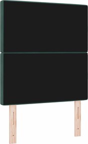vidaXL Κεφαλάρι Σκούρο Πράσινο 80 cm Βελούδο