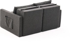 Διθέσιος Καναπές Κρεβάτι Ανθρακί SAROS 110x155x72