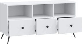vidaXL Ντουλάπι TV Λευκό 102 x 34,5 x 50 εκ. Επεξεργασμένο Ξύλο