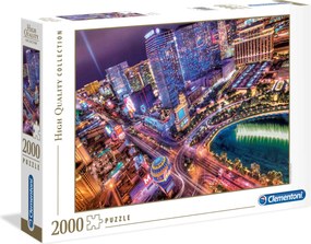 Clementoni Παζλ High Quality Collection Las Vegas Τη Νύχτα 2000 τμχ