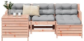 vidaXL Καναπές Κήπου Σετ 5 Τεμ. Μασίφ Ψευδοτσούγκα Ελάτης