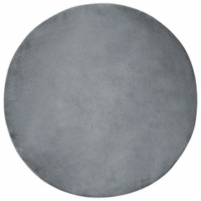 vidaXL Χαλιά Ψεύτικου Κουνελιού Olite Ανθρακί Ø 200 εκ. Πολυεστέρας