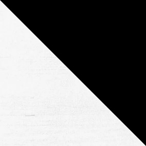 Τραπεζάκι σαλονιού Victorville 329, Μαύρο, Άσπρο, 50x60x110cm, 14 kg, Πλαστικοποιημένη μοριοσανίδα, Γωνιακό, Ξύλο: Οξιά | Epipla1.gr