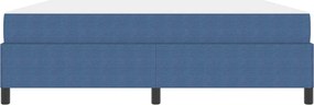 vidaXL Σκελετός Κρεβατιού με στρώμα Μπλε 180 x 200 cm ύφασμα
