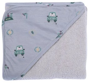 Βρεφική Κάπα Green Car Grey 75x75 Nef-Nef Homeware