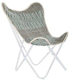 Κήπος πολυθρόνα DKD Home Decor Μπλε Λευκό Πράσινο Σίδερο 74 x 65 x 90 cm