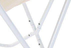 Κήπος πολυθρόνα DKD Home Decor Λευκό Πορτοκαλί Σίδερο 74 x 65 x 90 cm