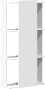 vidaXL Βιβλιοθήκη 3 επιπέδων Λευκό 60x30x120 cm Ξύλινη κατασκευή