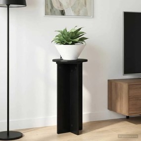 vidaXL Βάση φυτών 2 τεμ. Μαύρο 29,5 x 29,5 x 60 εκ. Επεξεργασμένο Ξύλο
