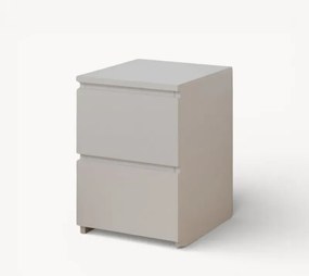 Stewehome Fly Κομοδίνο Δύο Συρτάρια Λευκό Μοντέρνο 35x38x49 cm