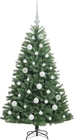 vidaXL Τεχνητό Χριστουγεννιάτικο Δέντρο με Άξονα Πράσινο 120 cm