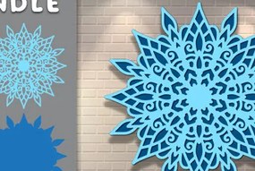 Intra απο ξύλο plywood 3mm-4mm πάχος 3d Layered Mandala Design Δίασταση 30x30 cm INTRAFABR-72953787