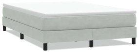 vidaXL Κρεβάτι Boxspring χωρίς Στρώμα Ανοιχτό Γκρι 140x220 εκ.