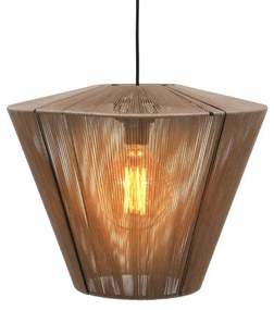 Ceiling Single Light Cord Fylliana Brown 50x35 cm 50x50x100 εκ.