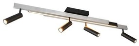 Φωτιστικό Οροφής - Σποτ Zeno 648310505 133x8x23cm Silver-Black Trio Lighting
