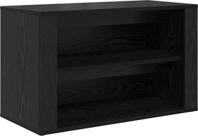 vidaXL Ράφι Παπουτσιών 75 x 35 x 45 εκ. Επεξεργασμένο Ξύλο Μαύρη δρυς
