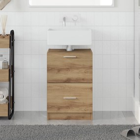 vidaXL ντουλάπι νιπτήρα Καρυδιά 40x37x59 εκ. Επεξεργασμένο Ξύλο