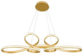 Φωτιστικό Οροφής Jill 4263100 102x120cm Led 2560Lm 53W 3000K Gold Viokef Steel,Aluminum