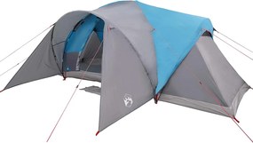 vidaXL Σκηνή Οικογένειας 6 Ατόμων Αδιάβροχη Μπλε