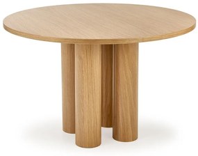Τραπέζι Houston 1404, Δρυς, 77cm, 40 kg, Ινοσανίδες μέσης πυκνότητας, Φυσικό ξύλο καπλαμά | Epipla1.gr