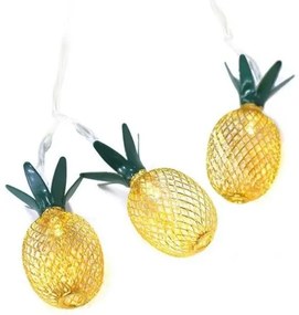 Λαμπάκια με Ανανά 10 LED Μπαταρίας PINEAPPLE10WW2A ACA-PINEAPPLE10WW2A-Χρυσό PINEAPPLE10WW2A