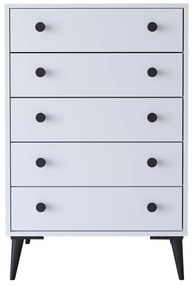 Συρταριέρα ArteLibre AMARI Λευκό Μοριοσανίδα 72x43x114cm-14870045