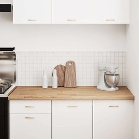 vidaXL πάγκος εργασίας κουζίνας 140x63,5x4 εκ. στερεό δρυς ορθογώνιο