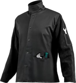 VEVOR FR Welding Jacket M Size Heavy Duty Cowhide Leather &amp; 9oz FR Cotton