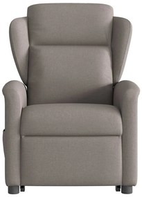 vidaXL Πολυθρόνα Ηλεκτρική Ανακλ.Taupe Υφασμάτινη