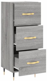 vidaXL Ντουλάπι Γκρι Sonoma 34,5x34x90 εκ. από Επεξεργασμένο Ξύλο
