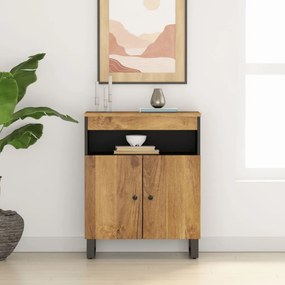 vidaXL Ντουλάπι με 2 Πόρτες 60 x 33 x 75 εκ. από Μασίφ Ξύλο Μάνγκο