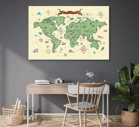 Εικόνα πρωτότυπου παγκόσμιου χάρτη - 60x40