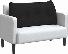 vidaXL Μαξιλάρι Πλάτης Μαύρο 100 x 24 x 50 εκ ύφασμα