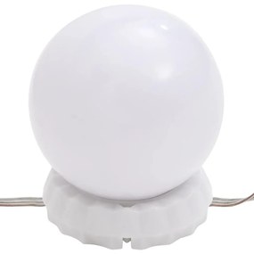 Μπουντουάρ με LED Λευκό 96 x 40 x 142 εκ. - Λευκό