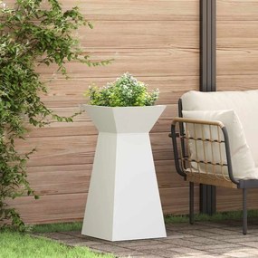 vidaXL Γλάστρα Πυλώνας 2 τμχ. Λευκό 35 x 35 x 73 εκ.